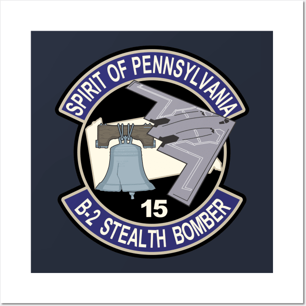 B-2 Stealth Bomber - Pennsylvania Wall Art by MBK